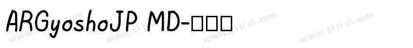 ARGyoshoJP MD字体转换